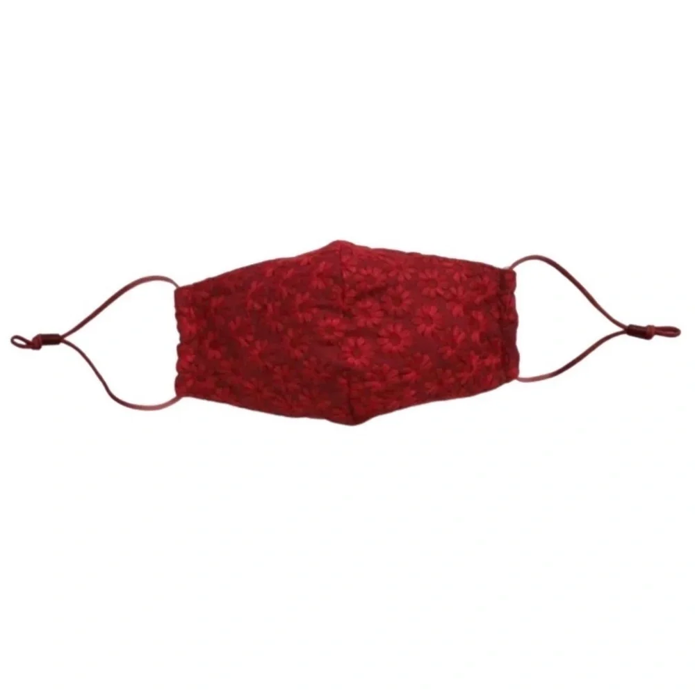 LELE SADOUGHI • Burgundy Flower Lace Luxury Face Mask